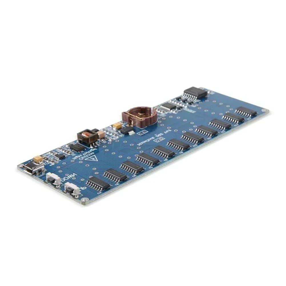 Diy In12 In-12 Nixie Tube Pcba Kit Цифровые часы Красивые без трубок Комплект печатной платы