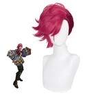 Парик для косплея LOL Arcane Vi, короткие термостойкие синтетические волосы, искусственные волосы для ролевых игр для женщин и мужчин