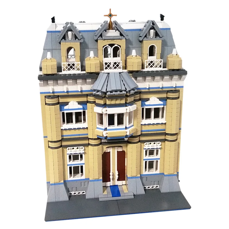 BZB MOC-54840 10214 альтернативный модульный школьный Конструктор &quotбашенный мост&quot