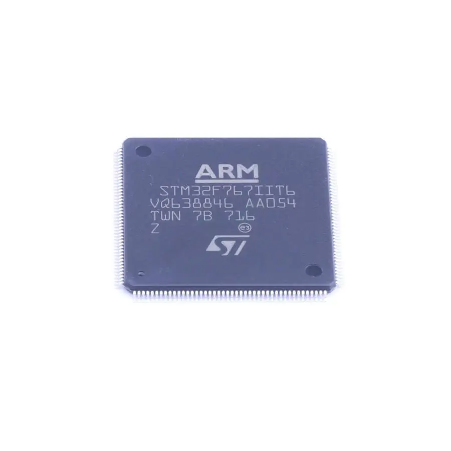 

MCU 32-Bit STM32F ARM-Based Cortex-M7 RISC 2MB Flash 176-Pin LQFP Tray - Trays STM32F767IIT6
