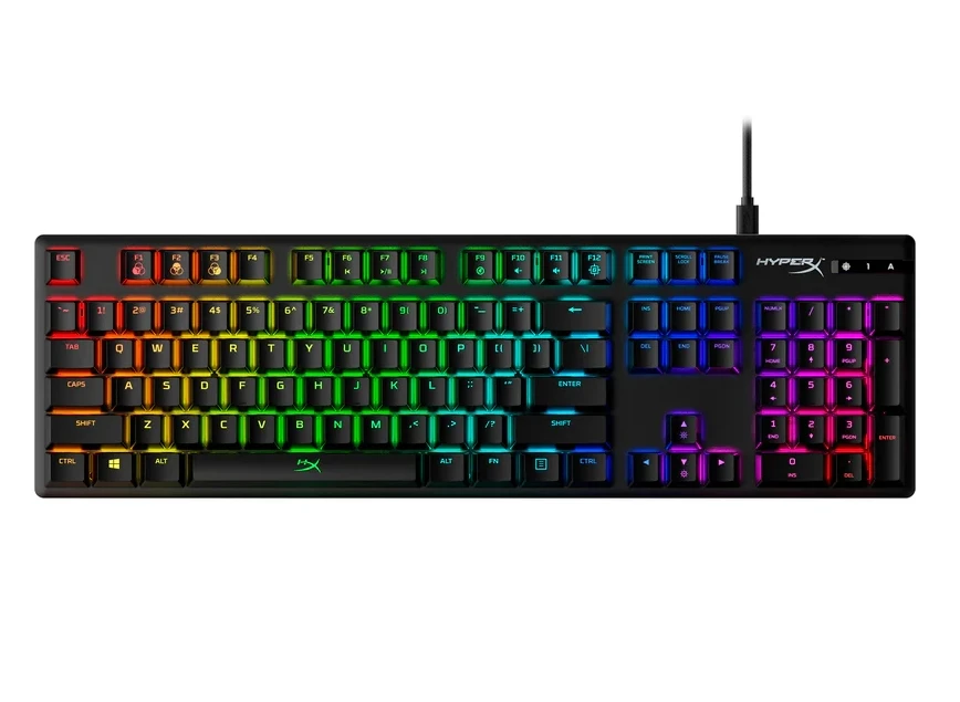 Новая Механическая игровая клавиатура HyperX из сплава полноразмерная RGB подсветка