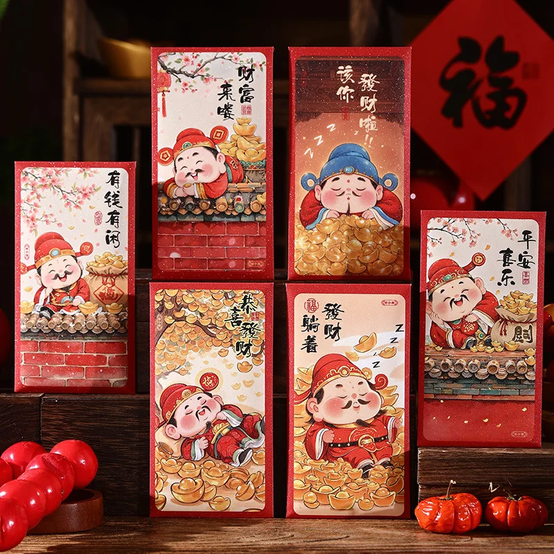 Красные конверты для китайского Нового года 2025