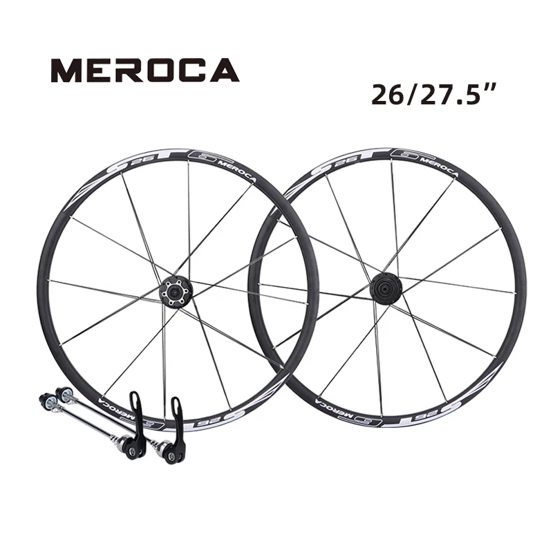 

Колеса для горного велосипеда MEROCA комплект велосипедных колес ST6, 26 дюймов, 27.5er, 24 Отверстия, дисковый тормоз, QR 5, герметичный подшипник, колесная пара, 120 звук