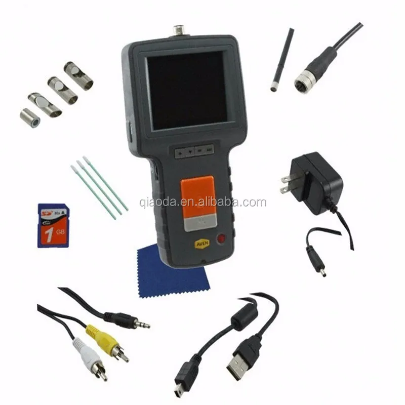 

Diagnostic tank inspection flexible camera Deep well sewer industrial endoscope 4mm video borescope