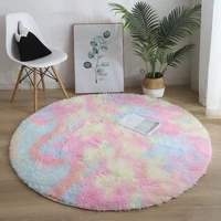 tie dye gradient color skinfriendly carpet for living room bedside round floor mat machine wash custom size super soft area rug