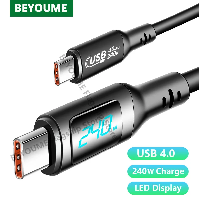 

Кабель USB Type C на Type-C Thunderbolt 4, 240 Вт