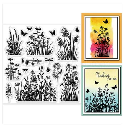 2024 New Arrival Plant Clear Stamp DIY Silicone Seals Scrapbooking/Card Making/Photo Album Decoration clear stamps