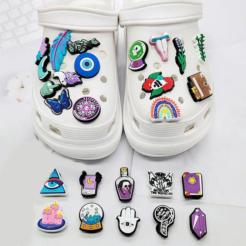 

Boho Style Shoe Accessories Croc Charms for Shoes Accesories Decorations for Teenager Sneakers Decoration Jibbit Set Jitbitz