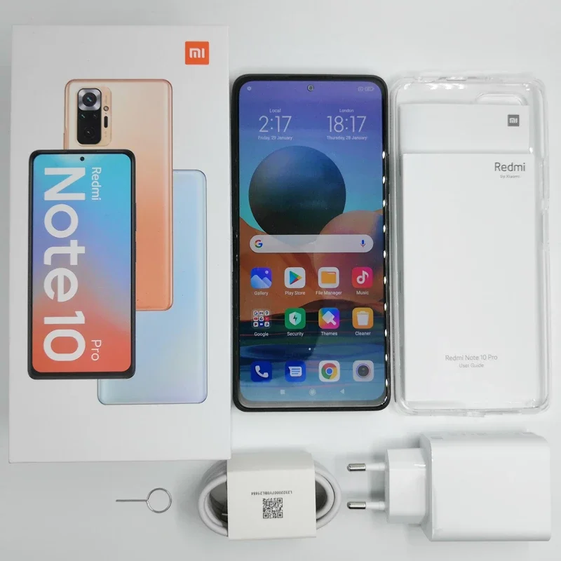 Global Version Xiaomi Redmi Note 10 Pro 6GB/8GB 64GB/128GB Smartphone 108MP Camera Snapdragon 732G 120Hz AMOLED Display