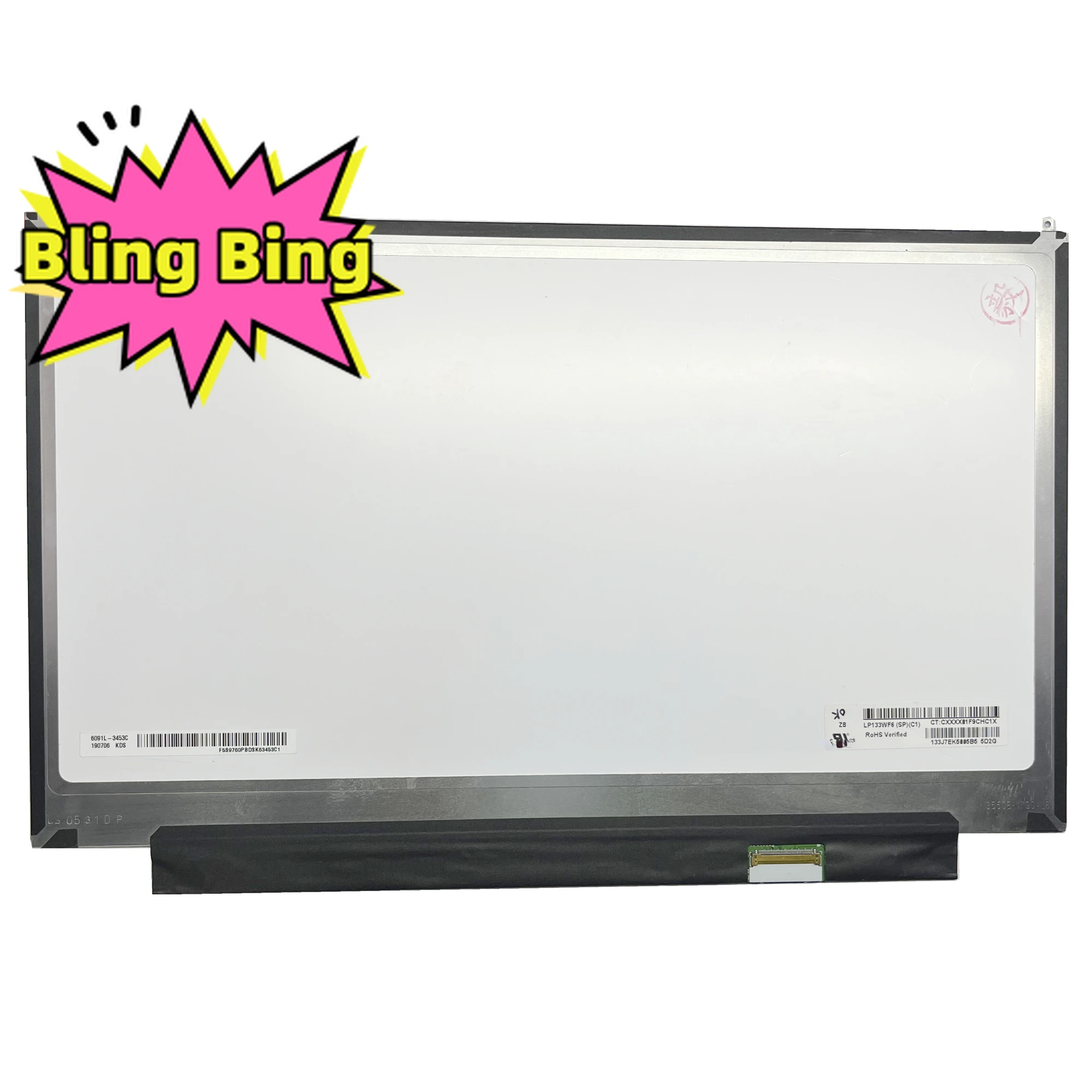 

LP133WF6 SPC1 fit LP133WF6 SPG1 13.3Inch 1920×1080 LCD Touch Display Panel LED SCREEN