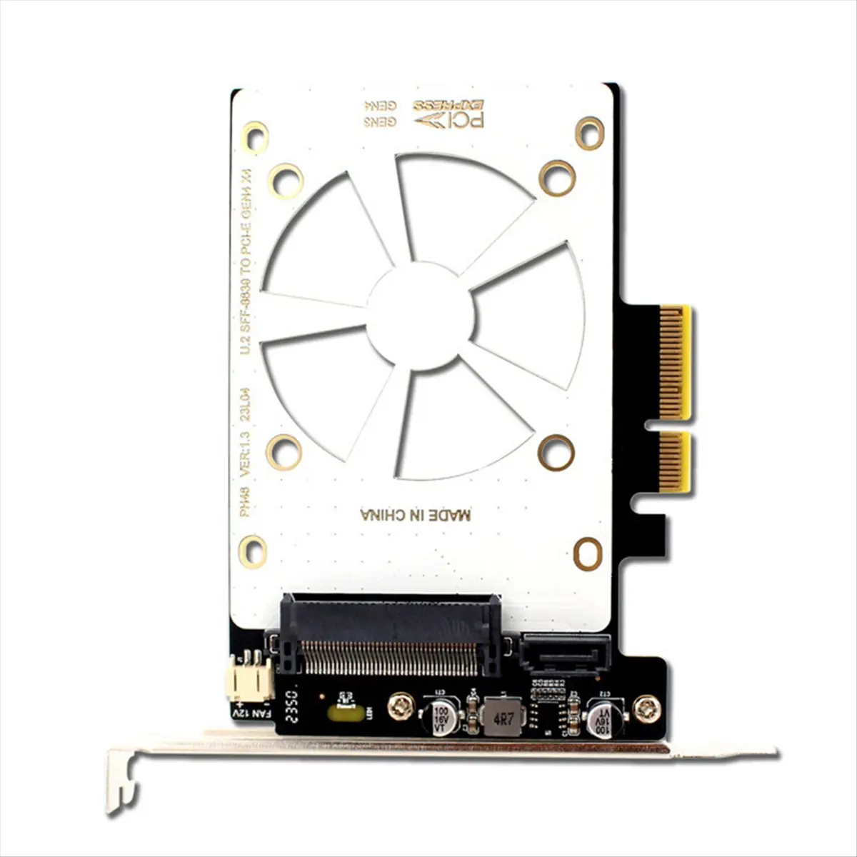 Фото 【A01R~】 Адаптер U.2 SSD на PCIE4.0, карта расширения PCI Express 4.0 X4 X8 X16 SFF-8639 для Windows8/10/Linux №3