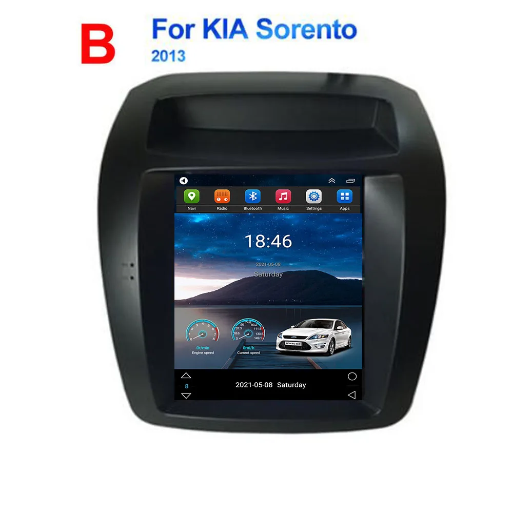 

For Tesla Style 2Din Android 12 Car Radio For KIA SORENTO 2013 2014 Multimedia Video Player GPS Stereo Carplay DSP RDS Camera
