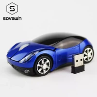 sovawin 1200 dpi 2 4g mini wireless mouse car shaped mouse usb optical mice led lights for pc laptop computer home office use
