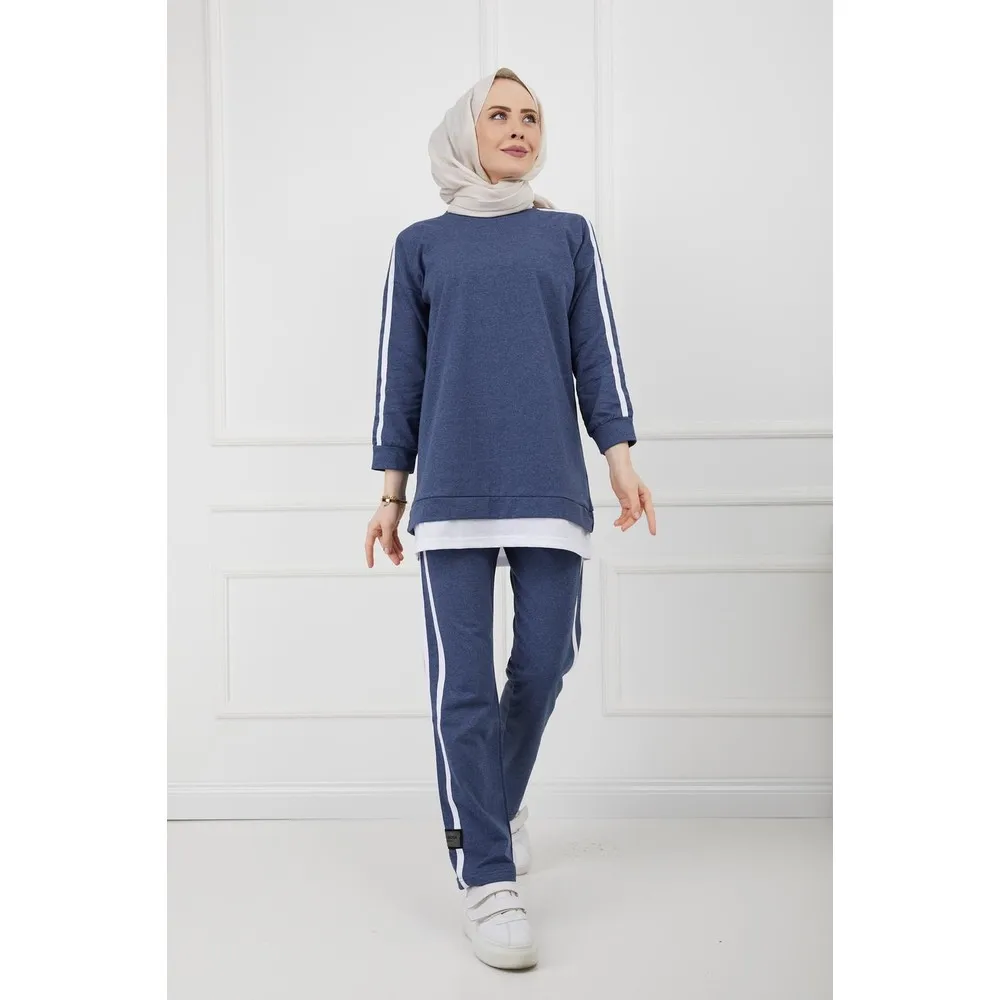 

Dorlie женский хиджаб трубы Armalı Indigo спортивный костюм