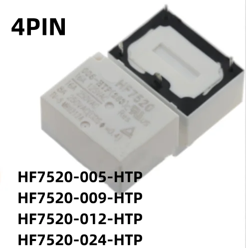 Новинка 10 шт./партия HF7520 005-HTP HF7520 012-HTP HF7520 024-HTP Φ HF7520 012 HTP 4PIN 16A 9V 12V
