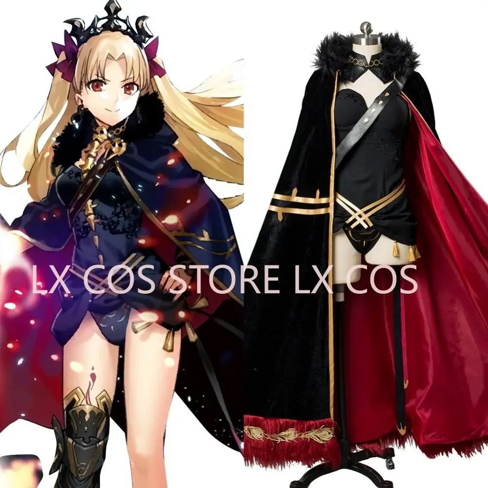 Fate/Grand Order Косплей Костюм Fgo Ereshkigal Полный комплект Униформа с халатом Хэллоуин