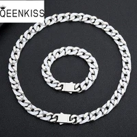 qeenkiss nc8137 fine wholesale fashion woman man party birthday wedding gift hiphop porcelain%c2%a0titanium stainless steel necklace