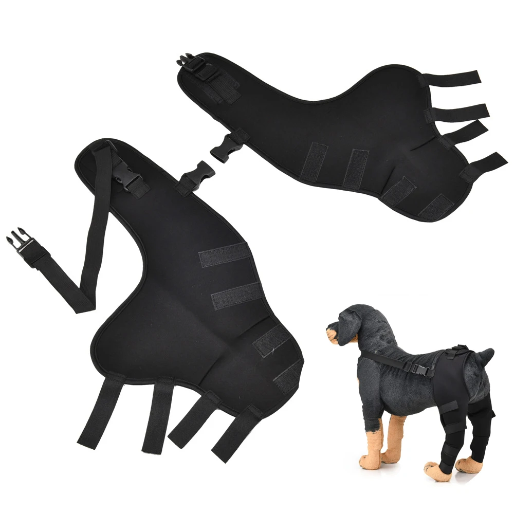 

Dog Knee Pads A Pair Of Pet Rehabilitation Leg Protection Tools Dog Surgery Injury Hind Leg Protection Sleeve Wound Healing Care