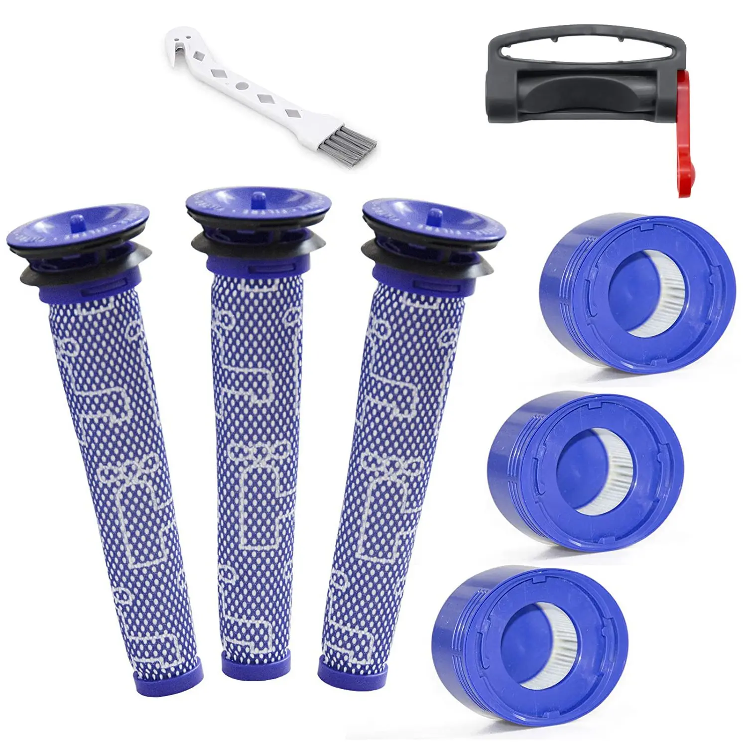 

Pre-Filters & Post-Filters Clip Trigger Lock Bottom Set for Dyson V7 V8 Absolute Cordless Stick Vacuum Cleaner