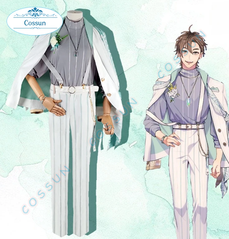 

Game Nu Carnival Eiden Cosplay Costumes Party Clothing Formal Suit Coat Top Pants Halloween Carnival Uniforms