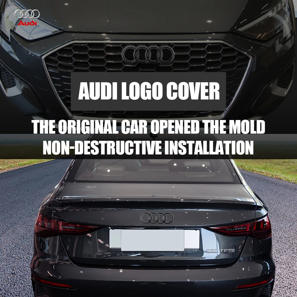 4-кольцевой логотип оригинальный автомобильный капот передняя решетка задний