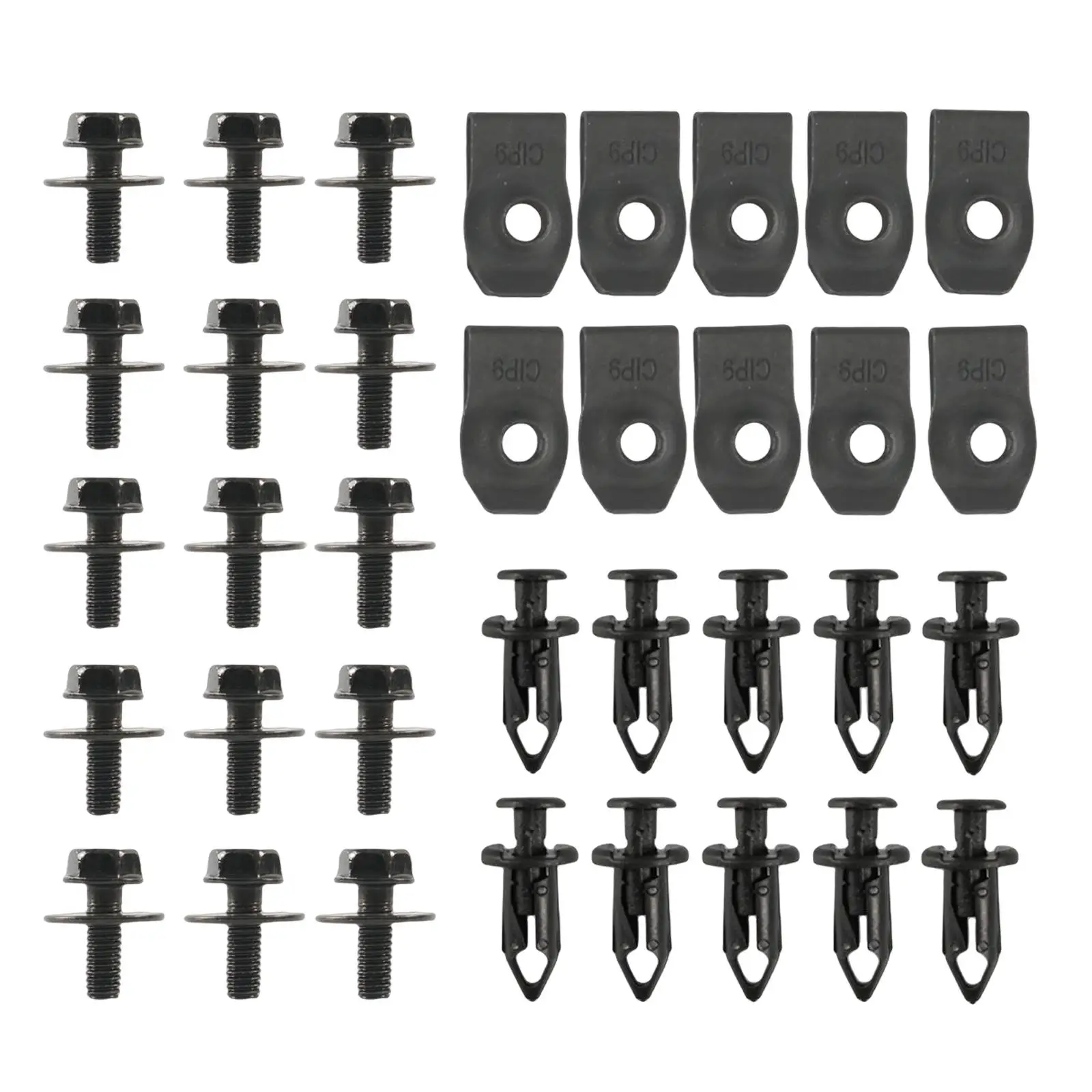 35 Pieces Engine Under Cover Push Body Bolts for  G35 G37