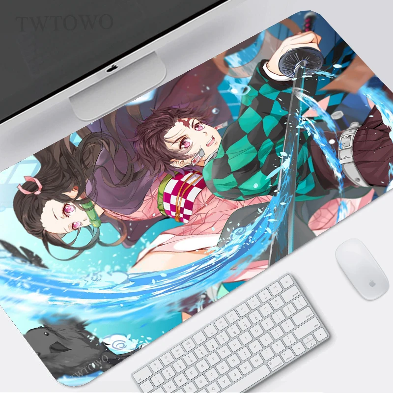 

Anime Demon Slayer Kimetsu No Yaiba Mouse Pad Gaming XL Custom New Large Mousepad XXL Mouse Mat Carpet Natural Rubber Mouse Mat
