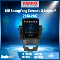 for ssangyong korando 3 actyon 2 2013 2017 2 din 9 7 tesla screen car multimedia player navigator 4g carplay android autoradio