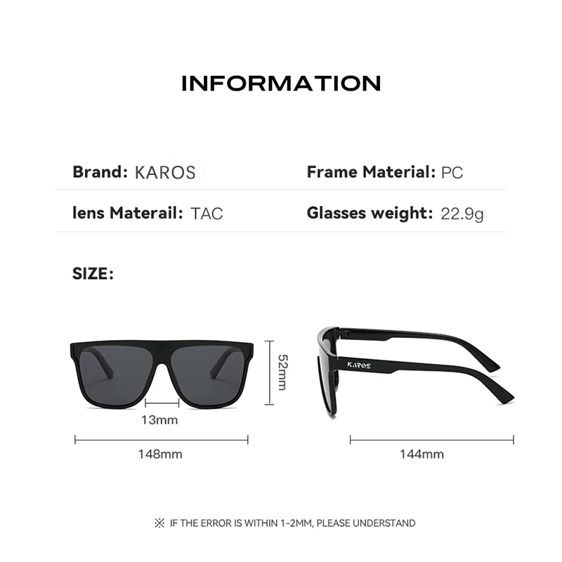 Поляризованные солнцезащитные очки KAROS для мужчин и женщин модные UV400