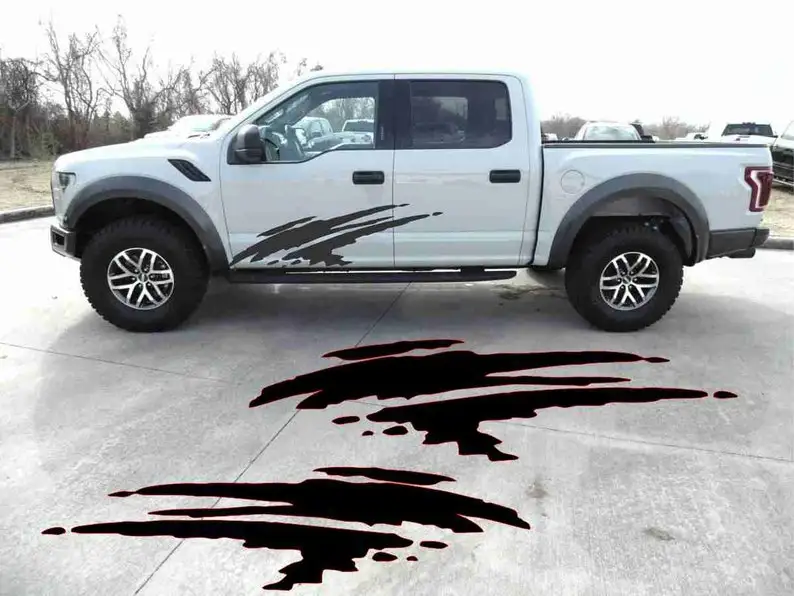 

NEW Aggressive Off-Road decal door fender hood roof Graphics Side Bed Mud Splash