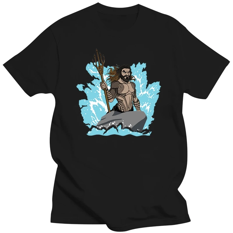 

Men's T Shirt The Little Merman Aquaman Funny Awesome Artwork Drawing Printed Tee Print T-Shirt Men Short Sleeve Top Tee