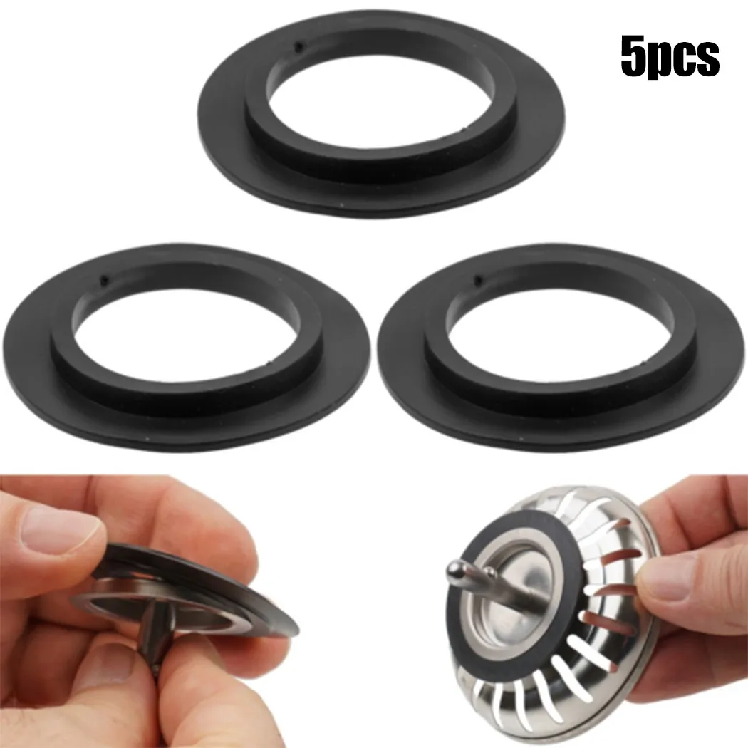 

5pcs Sink Strainer Gaskets Rubber Seal Washer For Franke Basket Strainer Plug For 78 79 80 82 83mm Bathroom Kitchen Tools