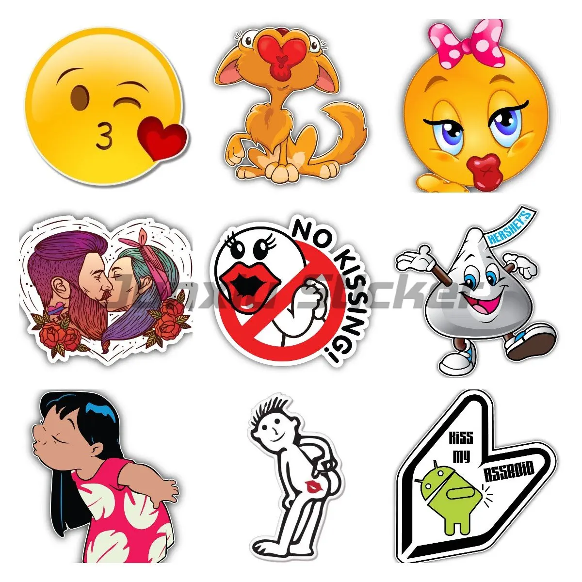 

Мультяшный Аниме Забавный поцелуй губы красные губы Автомобильная наклейка виниловый красный цвет для ноутбука скейтборда чемодан Декор