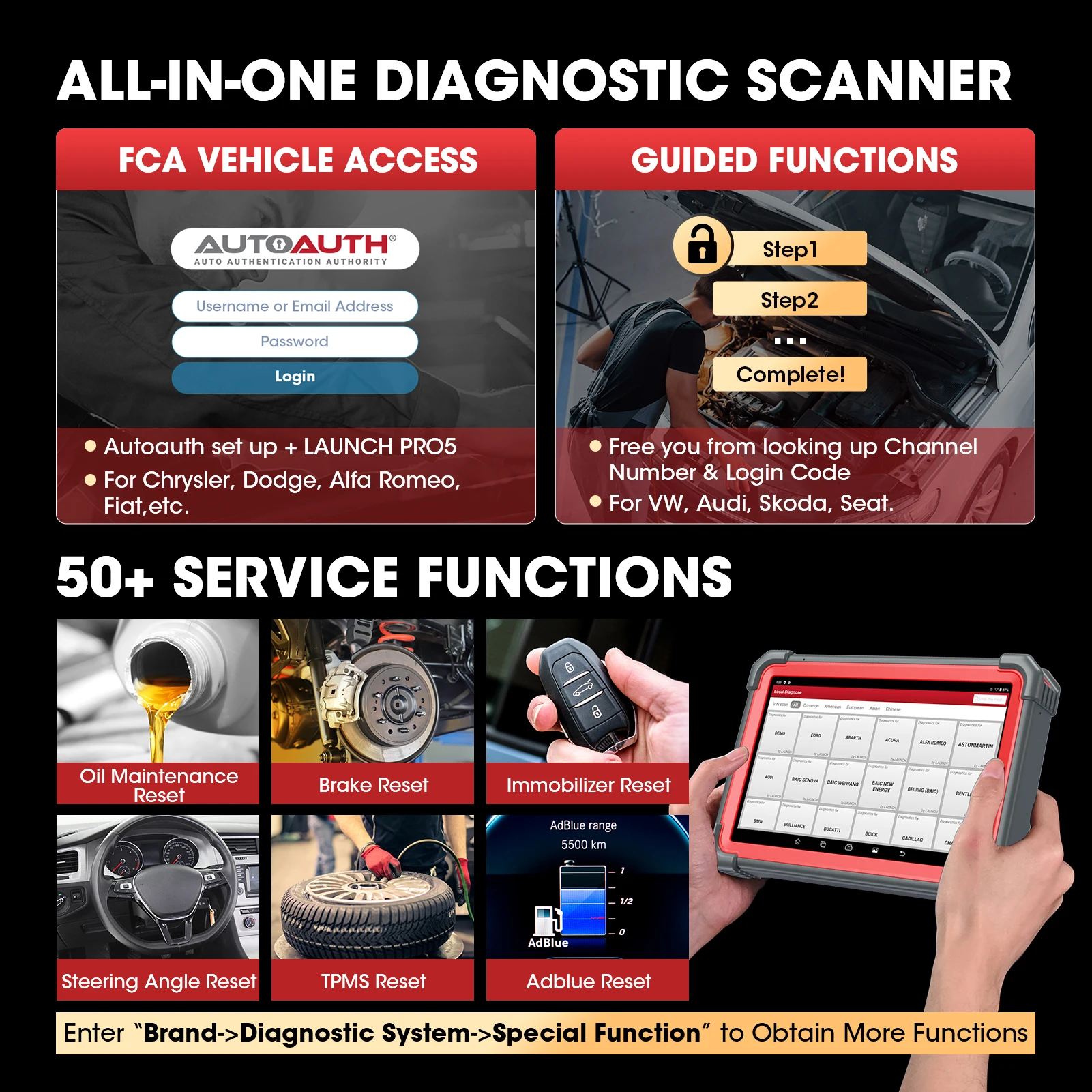 Новый комплект программного обеспечения LAUNCH X431 PRO5 для тяжелых условий