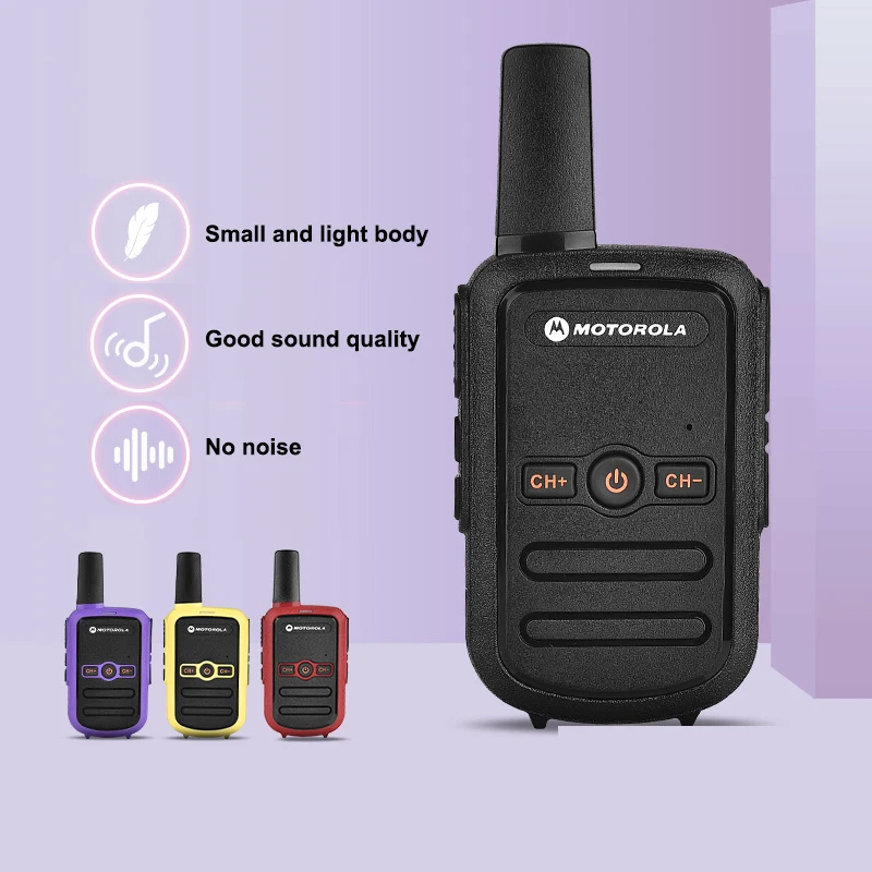 

Mini Walkie Talkie Rechargeable Walkie-Talkie 6800mAh Portable Two-way Radio for Restaurant Barber Shop Security Guard Hunting