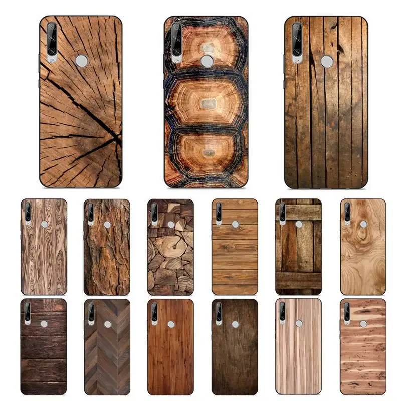 

Carved Wood Phone Case for Huawei Y 6 9 7 5 8s prime 2019 2018 enjoy 7 plus