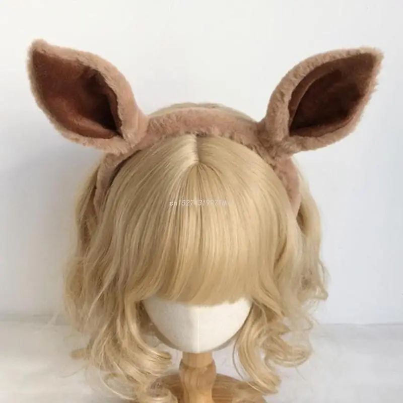 

Girls Anime Headband Cute Plush Deer Ear/Antler Hairband Cosplay Costume Party Headdress Women Comic Show Cute Headwear