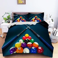 billiards bedding set famous fashion sport bed line for kids adults duvet cover 3d print home textile bedclothes no sheets