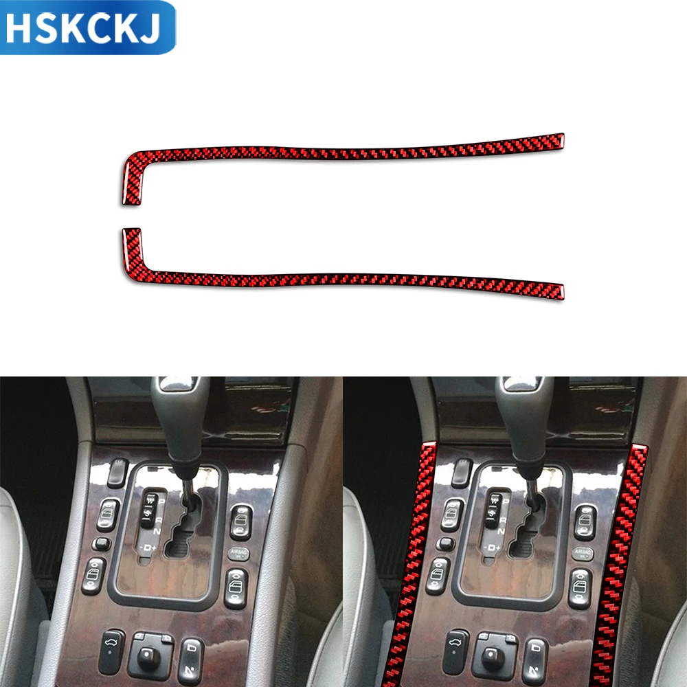 Для Mercedes Benz E Class W210 1996-2002 салон из углеродного волокна авто декоративные полоски с