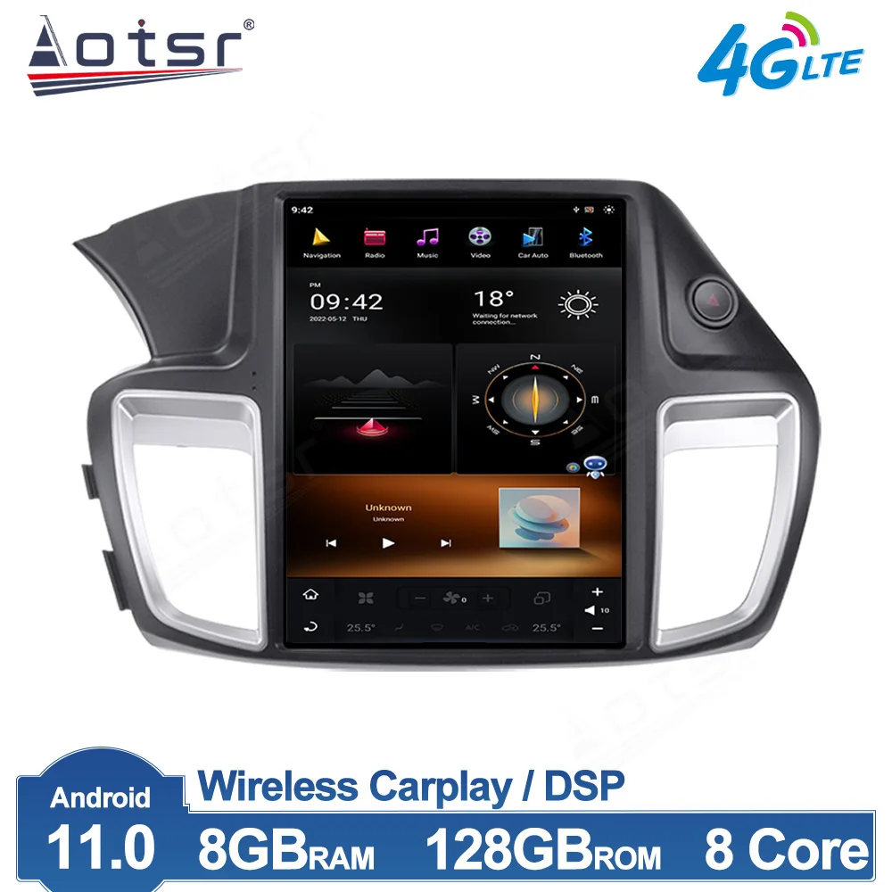 Radio Multimedia con GPS para coche, Radio con reproductor, Android, CarPlay, pantalla IPS de 2013 
