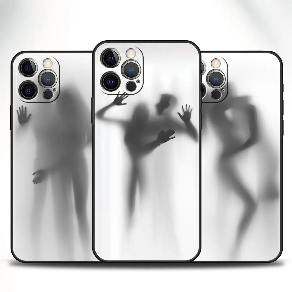 Funda Para for Apple iPhone 11 12 13 Pro Max 8 7 Plus Mobile Phones Case XR X 6S XS Black Celular Cover Sexy Woman Funny Girl