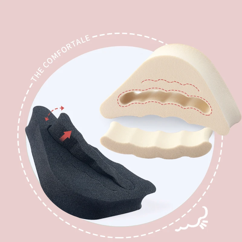 2/4pcs Women High Heel Toe Plug Insert Shoe Big Shoes Toe Front Filler Cushion Pain Relief Protector Adjustment Shoe Accessories