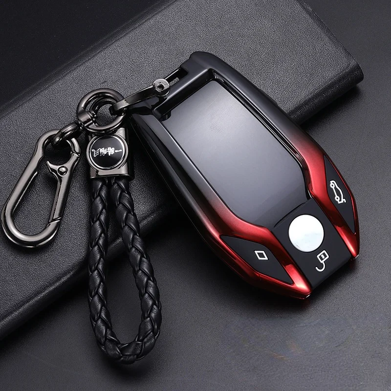 

Car Key Case TPU Fully Protection Cover for BMW Serie 5/7 6GT BMW X5 X3 X4 X7 G12 G30 G31 G32 I8 for BMW LED Display Key Case
