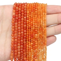 natural stone faceted red aventurine jaspers round loose spacer tiny beads for jewelry making diy bracelet necklace 2mm3mm4mm