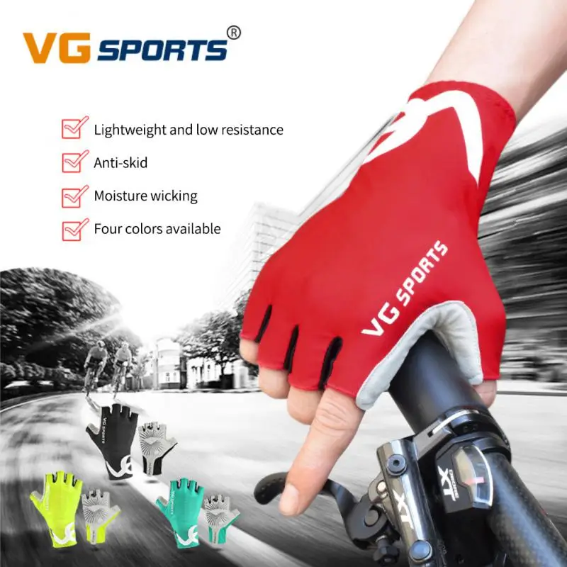 

Half Finger Cycling Gloves Fingerless Gloves Anti-slip Bicycle Mitten Lycra MTB Road Bike Sport Racing Biciclet Guantes Ciclismo
