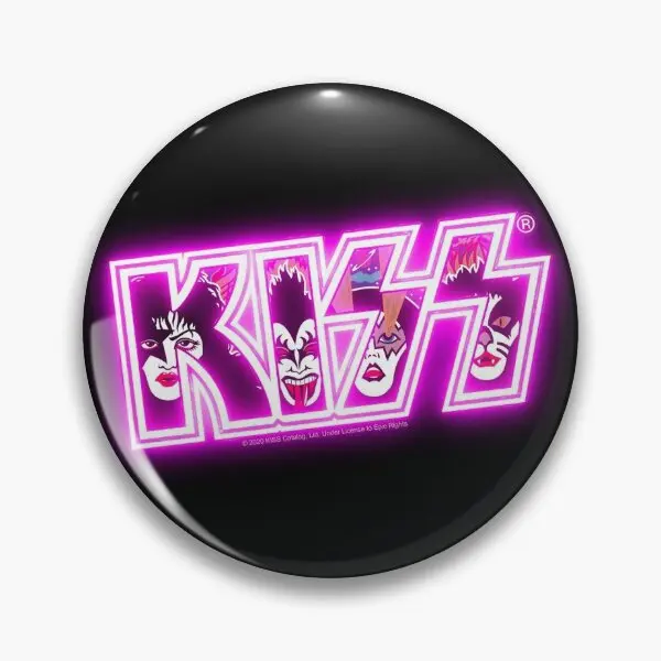 Kiss Rock Music Band And Roll O Мягкая булавка на пуговицах Ювелирные изделия Креативная