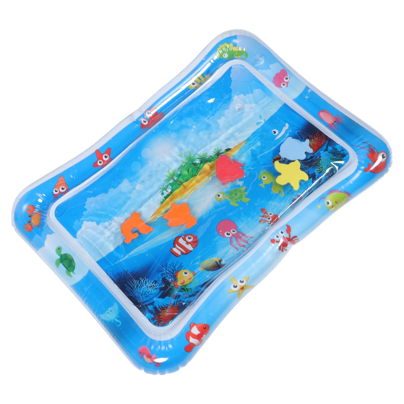

Small Train Baby Water Mat Playing Toy Infant Pvc Tummy Time Newborn Pad Parent-child Inflatable