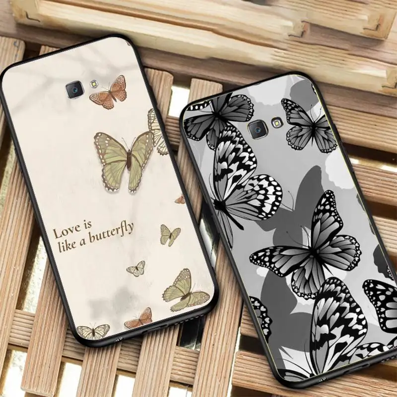 

Original butterfly Phone Case for Samsung J 2 3 4 5 6 7 8 prime plus 2018 2017 2016 core