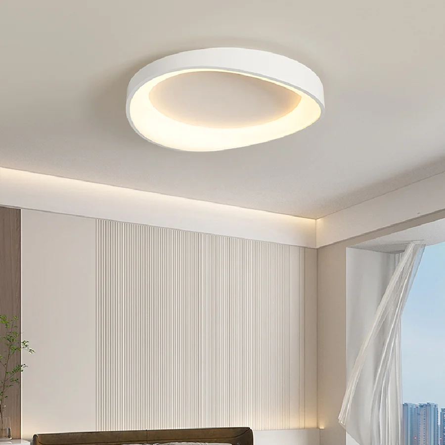 

Современная Простота 2022, новая лампа для спальни, домашняя Минималистичная светодиодная круглая потолочная лампа в скандинавском стиле