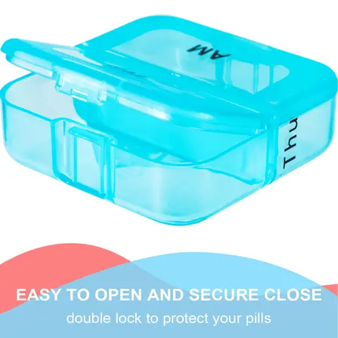 Прозрачный органайзер для таблеток 7 дней / 31 день